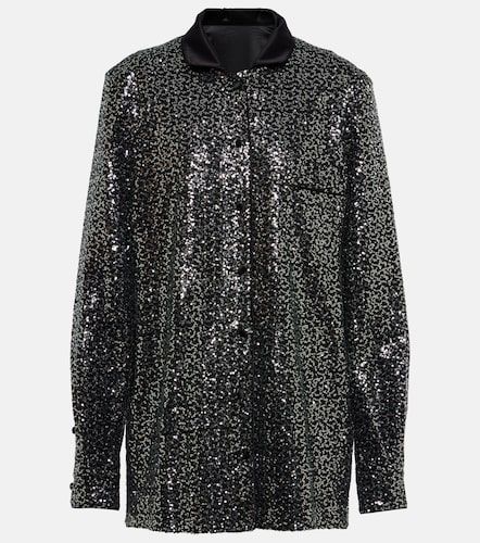 Camicia con paillettes - Dolce&Gabbana - Modalova