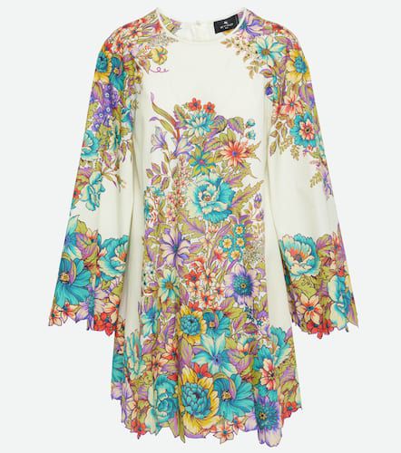 Etro Floral cotton poplin minidress - Etro - Modalova