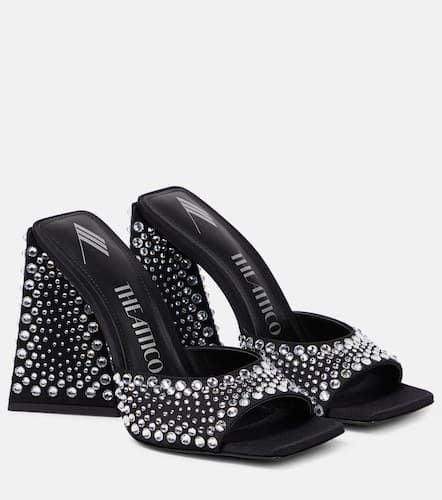 Devon embellished satin mules - The Attico - Modalova