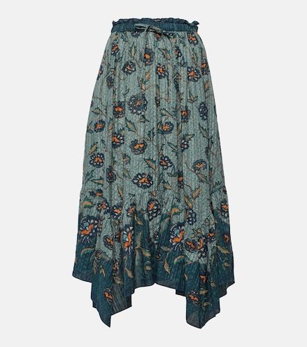Gonna midi Alice in cotone e lino - Ulla Johnson - Modalova