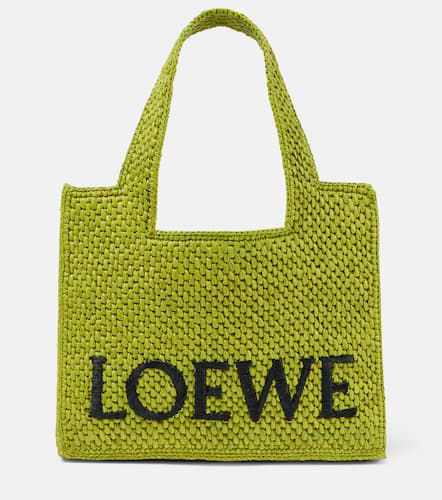 Paula's Ibiza Font Small raffia tote bag - Loewe - Modalova