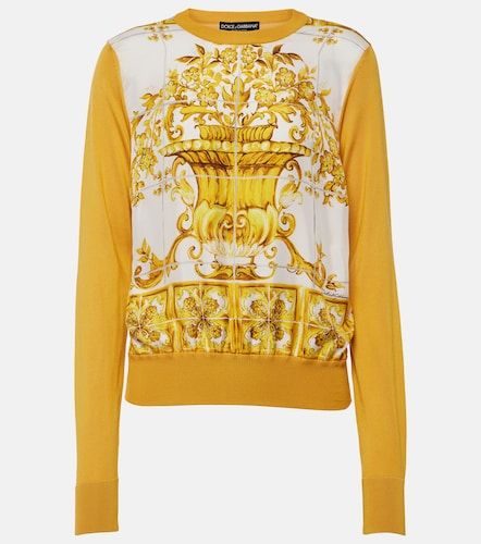 Pullover Majolica aus Seide - Dolce&Gabbana - Modalova
