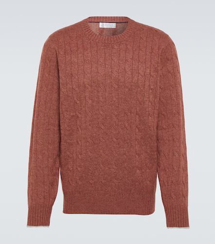 Cable-knit cashmere sweater - Brunello Cucinelli - Modalova