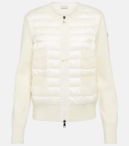 Moncler Down-paneled wool cardigan - Moncler - Modalova