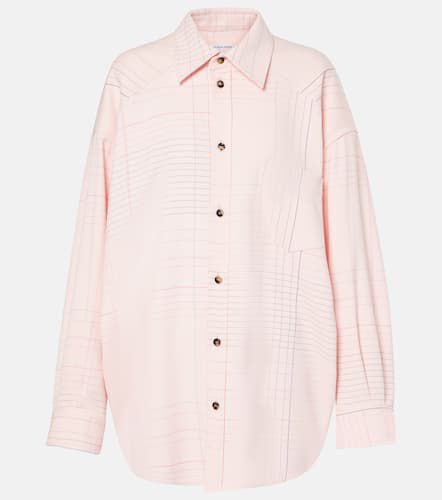 Notebook oversized printed shirt - Bottega Veneta - Modalova