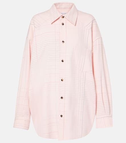 Notebook oversized printed shirt - Bottega Veneta - Modalova