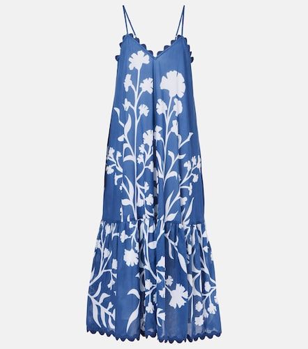 Vestido largo de algodón estampado - Juliet Dunn - Modalova