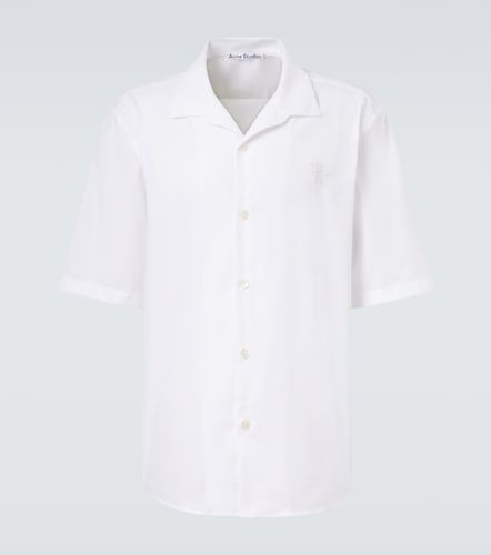 Camisa de popelín de algodón bordada - Acne Studios - Modalova