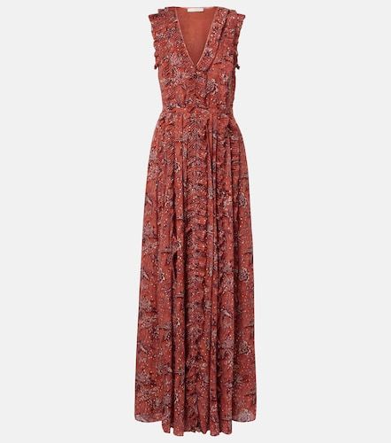Aida ruffled silk-blend chiffon maxi dress - Ulla Johnson - Modalova