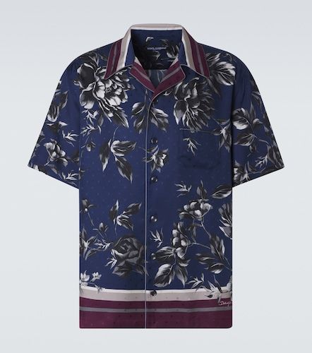 Printed silk bowling shirt - Dolce&Gabbana - Modalova