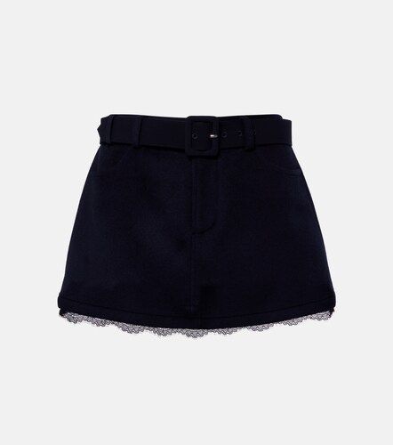 Shorts con cintura e pizzo - Self-Portrait - Modalova