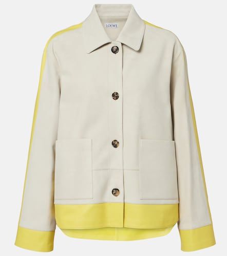 Loewe Giacca in suede con pelle - Loewe - Modalova