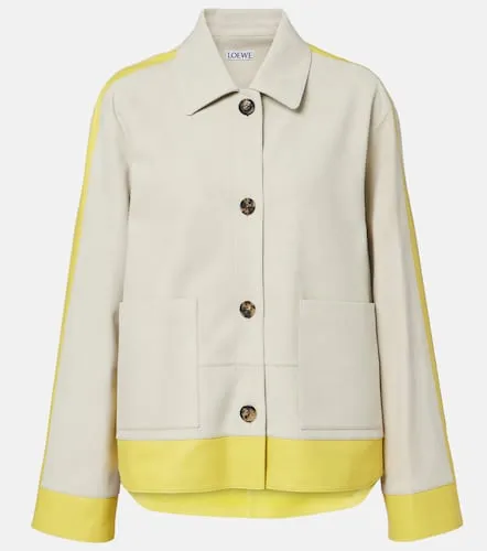 Loewe Leather-trimmed suede jacket - Loewe - Modalova