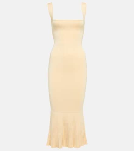 Galvan Fluted jersey midi dress - Galvan - Modalova