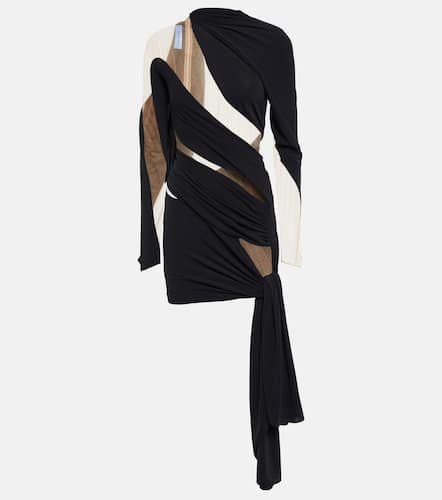 Draped tulle-embellished minidress - Mugler - Modalova