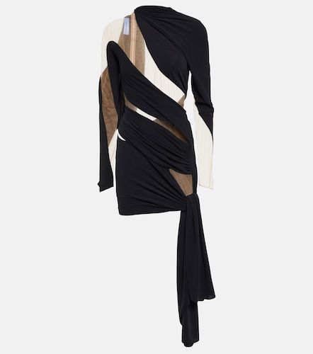Miniabito asimmetrico con tulle - Mugler - Modalova