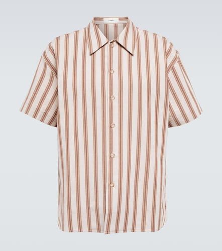 Camisa de algodón y lino a rayas - Commas - Modalova