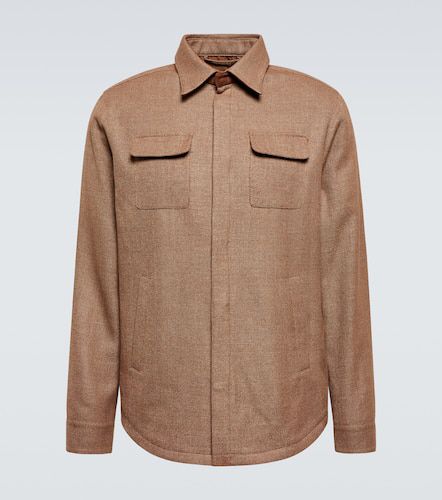 Linen, wool, and silk overshirt - Thom Sweeney - Modalova