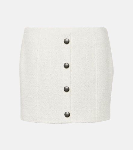 Checked tweed bouclÃ© miniskirt - Alessandra Rich - Modalova