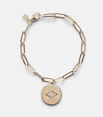 Evil Eye Coin 14kt chain bracelet - Sydney Evan - Modalova