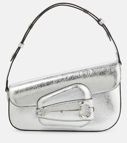 Horsebit 1955 metallic leather shoulder bag - Gucci - Modalova