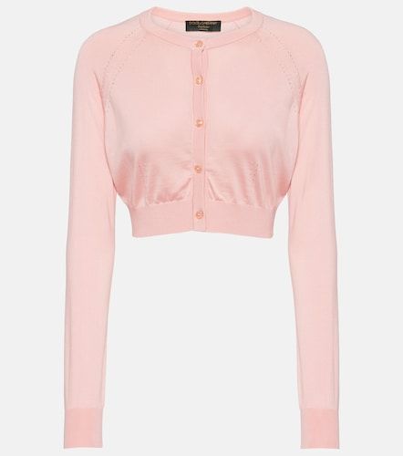 Cárdigan cropped Capri de seda - Dolce&Gabbana - Modalova