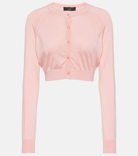 Cropped Cardigan Capri aus Seide - Dolce&Gabbana - Modalova