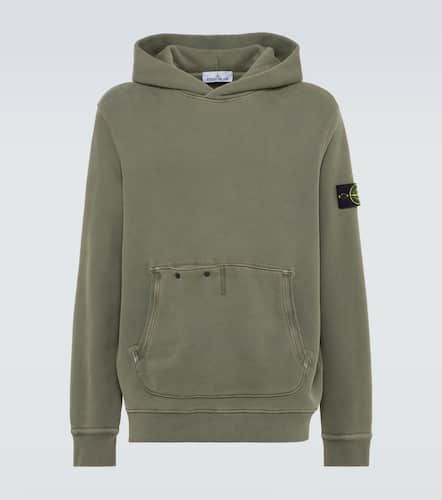 Compass cotton jersey hoodie - Stone Island - Modalova