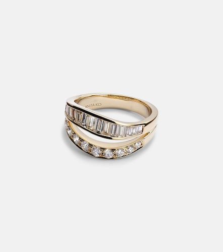 Anillo de oro de 18 ct con diamantes - Anita Ko - Modalova