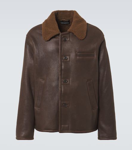 Alaska shearling-trimmed leather jacket - Our Legacy - Modalova