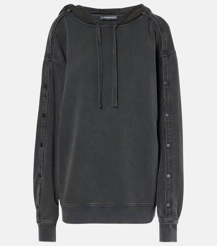 Snap oversized cotton jersey hoodie - Y/Project - Modalova