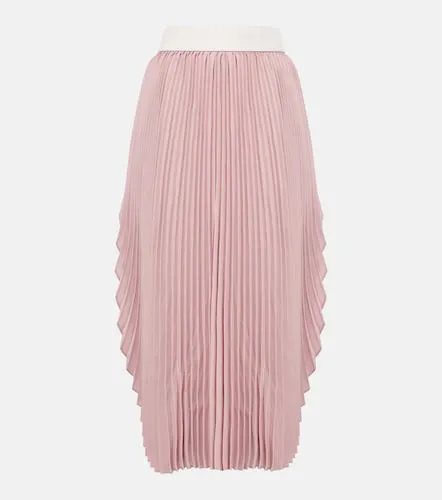 Falda larga plisada con piel - Stella McCartney - Modalova