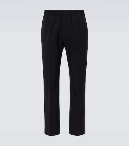 Virgin wool canvas straight pants - Ami Paris - Modalova