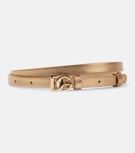 DG 10mm metallic leather belt - Dolce&Gabbana - Modalova