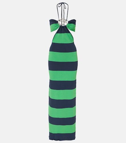 Abito lungo a righe con cut-out - Coperni - Modalova