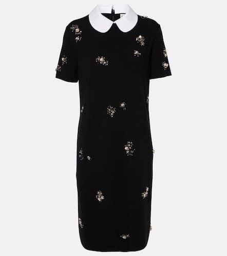 Embellished wool-blend midi dress - Tory Burch - Modalova