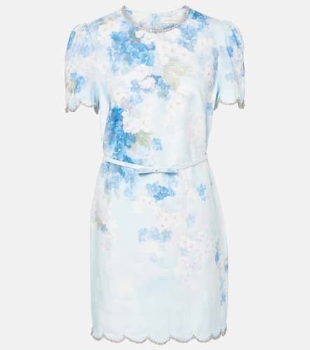 Crush floral linen minidress - Zimmermann - Modalova