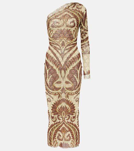 One-shoulder printed midi dress - Etro - Modalova