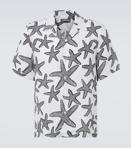 Printed linen bowling shirt - Vilebrequin - Modalova