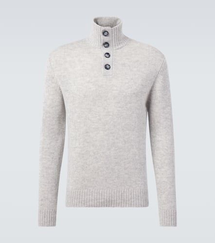 Wool and cashmere turtleneck sweater - Allude - Modalova