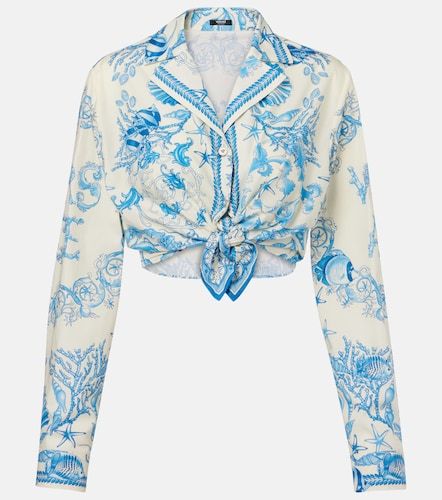 Top cropped Underwater Barocco - Versace - Modalova