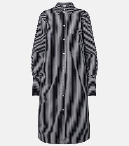 Striped cotton poplin shirt dress - Toteme - Modalova