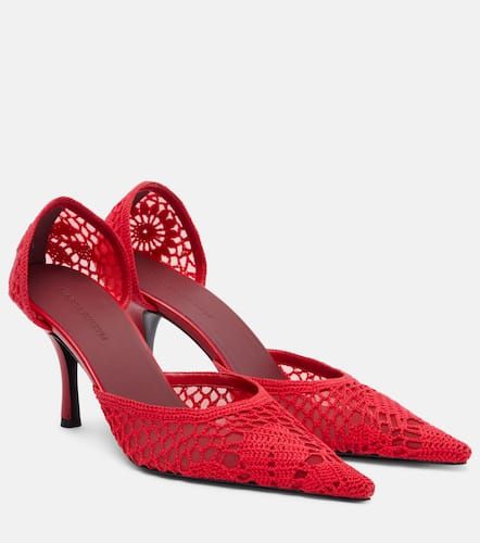 Crochet leather-trimmed pumps - Magda Butrym - Modalova