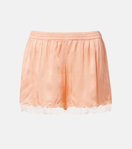 Shorts Doris de satén con encaje - Poupette St Barth - Modalova