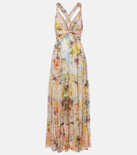 Verziertes Maxikleid aus Seide - Camilla - Modalova