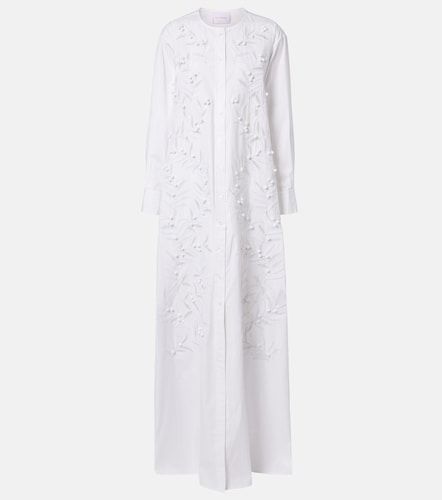 Abito lungo in misto cotone con ricamo - Carolina Herrera - Modalova