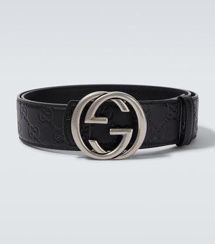 Interlocking G reversible leather belt - Gucci - Modalova