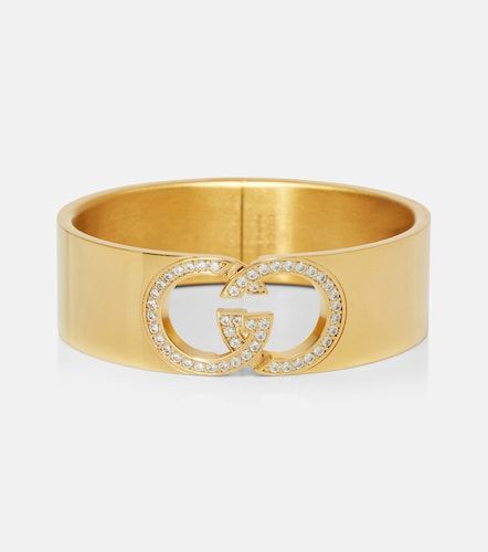 Bracciale rigido GG con cristalli - Gucci - Modalova