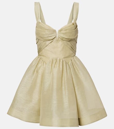 Vestido corto Rebellion de organza de lino y seda - Zimmermann - Modalova