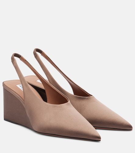 Cube 75 satin slingback wedges - Alaia - Modalova